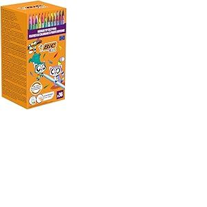 BIC Kids Kid Couleur Feutres de Coloriage à Pointe Moyenne - Couleurs Assorties, Etui Carton de 36