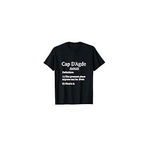 Cap d'Agde Souvenir Vacances &agrave; la Plage Faux D&eacute;finition Dr&ocirc;le T-Shirt