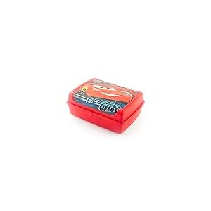 Lulabi DISNEY CARS RACETOWN - Boîte à lunch idéale pour les enfants, boîte à sandwich scolaire, boîte à lunch pour enfants, en polypropylène, dimensions: 17 x 13 x 6,5 cm