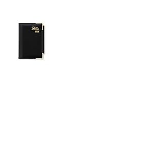 Letts of London Lexicon Mini agenda semainier de poche 2025 Noir