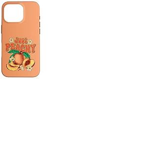 Just Peachy Cute Summer Fruit Rétro Esthétique Peach Beach Coque pour iPhone 16 Pro