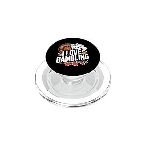 J'adore le jeu, le casino, la roulette et le fun PopSockets PopGrip pour MagSafe