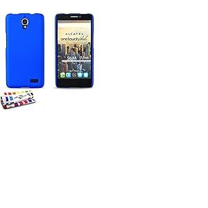 MUZZANO Coque Rigide Ultra-Slim Le "Pearls" Bleu pour ALCATEL ONE TOUCH IDOL