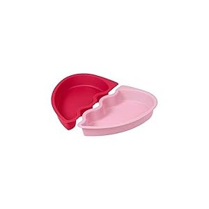 WILTON 0267332 Moule Anti-Adhèrent Cœur Métal Rouge/Rose 26 x 27 x 3,5 cm Set de 2