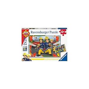 Ravensburger - Puzzle Enfant - Puzzles 2x24 p - Sam et son équipe / Sam le pompier - Dès 4 ans - 80532