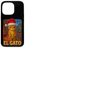 Chat de No&euml;l Amusant El Gato Mignon No&euml;l Kitty Meme Coque pour iPhone 13 Pro
