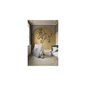 Tatoutex Stickers Lion - Chocolat, L 80cm x H 87cm
