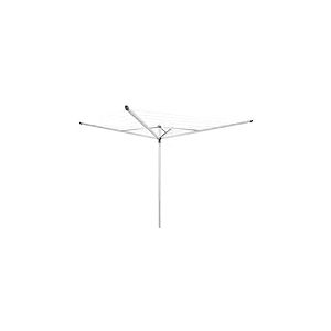 Brabantia 323201 Essential Séchoir Extérieur 40 m + Douille Plastique + Housse de Protection Gris 189 x 189 x 190 cm