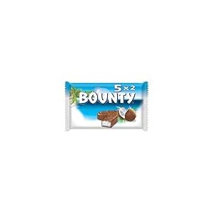 BOUNTY - Barre Chocolat au Lait & Noix de Coco - 5 x 57g - 5 Sachets Individuels de 2 Barres Chocolat&eacute;es - 285g