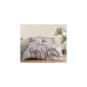 MARIMEKKO - Twin Comforter Set, Cotton Percale Bedding with Matching Sham, Stylish Modern Home Decor (Pieni Letto Multi, Twin) (OBS)