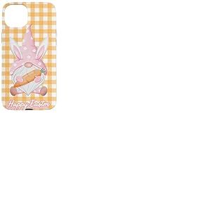 Nain de Jardin Vichy Rose avec Oreilles de Lapin Coque pour iPhone 15 Plus