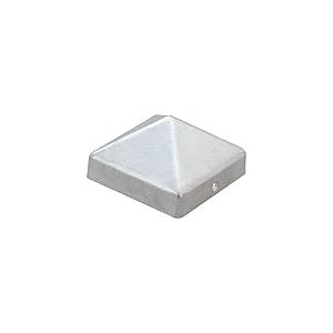Alberts 217396 Capuchon pour poteau en bois | forme haute | fonte d'aluminium | brut | 111 x 111 mm
