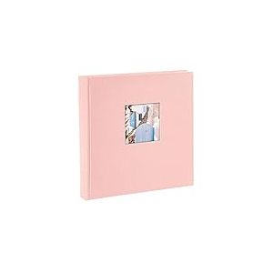 goldbuch 24 822 Bella Vista Rosé Album Photo de Souvenirs au Format 25 x 25 cm 60 Pages Blanches avec intercalaires en Papier Cristal Rose bébé