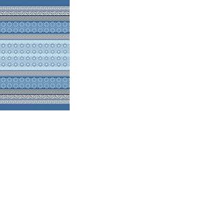 Bassetti Tremezzo Plaid Jacquard en Coton Bleu 140 x 190 cm