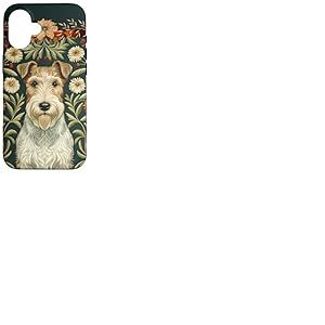 Fox Terrier en Fil de Fer &agrave; la William Morris Coque pour iPhone 16