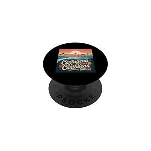 Drapeau de la Colombie Carthagène Caraïbes Colombienne Drapeau de la Colombie PopSockets PopGrip Adhésif