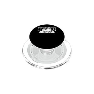 Antisocial Anime Girl Japanese Eyes Introverti Otaku PopSockets PopGrip pour MagSafe