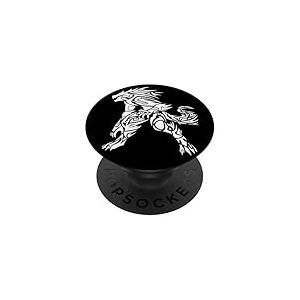 Loup-garou tribal PopSockets PopGrip Adhésif