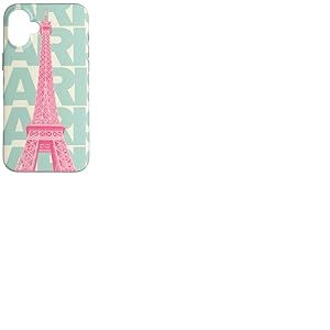 Tour Eiffel Paris France Vintage Rose Graphique Coque pour iPhone 16 Plus