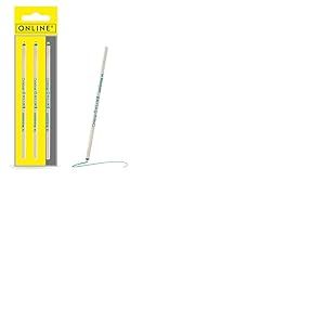 3 pi&egrave;ces recharges de stylo bille multifonction d'Online, D1, largeur de trait M, aussi compatible avec Lamy, Rotring, Cross etc, recharge standard internationale, ind&eacute;l&eacute;bile, couleur d' encre verte