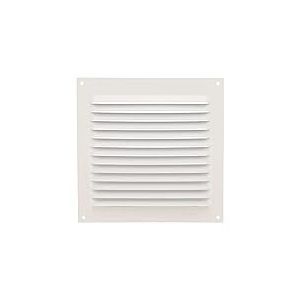 Amig - Grille de ventilation carrée en Aluminium | Grilles d'aération pour sortie d'air | Idéal pour plafond de cuisine et de salle de bain | Dimensions : 150 x 150 mm | Couleur: Blanc