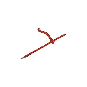 KS TOOLS 156.0561 - Chevillette de Ma&ccedil;on Noir - Chevillette Ronde en Acier au carbone - 300 mm (Lot de 6)