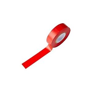 Mercury Ruban Isolant &eacute;lectrique de 20 m &ndash; Adh&eacute;sif PVC Puissant | R&eacute;sistant &agrave; l'eau et Ignifuge | Approuv&eacute; BS | Utilisation Professionnelle et Bricolage | Rouge