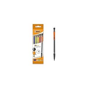 BIC Matic Original Porte-Mines 0,7 mm HB, Facile à utiliser, Pour l'Ecole, au bureau ou à la Maison - Couleurs Assorties, Pochette de 5 (Lot de 10)