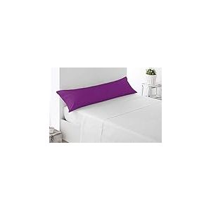 Miracle Home Taie d'oreiller douce et confortable, 50 % coton, 50 % polyester, aubergine, 90 cm