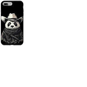 Chapeau de cowboy allumé, mode panda activé Coque pour iPhone 7 Plus/8 Plus