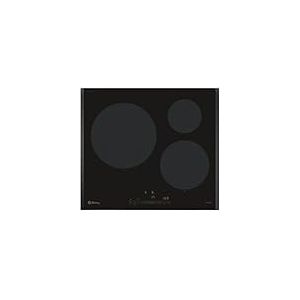 Balay, plaque à induction, 60 cm de large, 3 zones, 11 niveaux, zone de 28 cm, noire, 3EB965LH