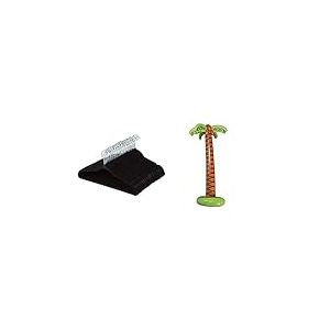 Amazon Basics Lot de 100 cintres en Velours pour Costumes Noir & WIDMANN 2392C Palmier décoratif Gonflable Environ 180 cm.
