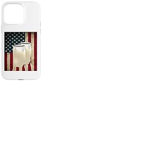 Congas Drapeau américain avec percussion batteur Conga Coque pour iPhone 15 Pro Max
