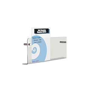 TUKA-i-AKUT 60cm &Eacute;tag&egrave;res Murales en Acrylique Extra R&eacute;sistant, Support Mural pour Magazines, Journaux, Brochures, Livres, Porte-Revues Porte-Prospectus Murales Transparente TKD8256-60cm-1x