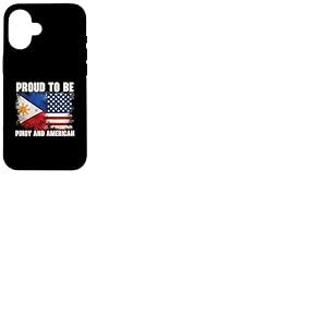 Moitié philippin moitié Drapeau américain américain philippin américain Coque pour iPhone 16
