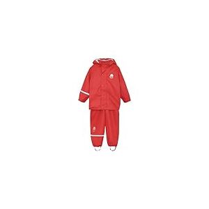 CeLaVi Basic Rainwear Set-Solid PU Blouson de Pluie, Baked Apple, 119/127 cm/6-7 Jahre Mixte