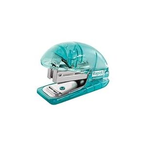 Esselte Rapid - Mini Agrafeuse, Rechargeable par le Haut, Capacité 10 Feuilles, Ôte-Agrafe Intégré, Maison / Bureau / École, Agrafes Incluses, Gamme Colour'Breeze, Bleu, 5001327