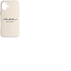 Maman Est 2004 Personnalis&eacute; Maman Personnalis&eacute; F&ecirc;te des M&egrave;res Personnalis&eacute; Coque pour iPhone 16 Plus