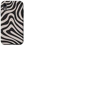 Jolis tourbillons tendance, motif tourbillon noir esthétique Coque pour iPhone XR