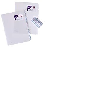 Snopake Lot de 5 trieurs à 5 compartiments Transparent Format A4