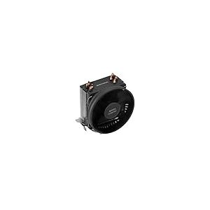 Ventilateur universel noir, conçu pour optimiser le refroidissement dans les systèmes PC, fabriqué avec des matériaux de haute qualité
