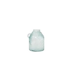 Alexandra House Living Vase en Verre recycl&eacute; Blanc Verre 18 x 18 x 23 cm