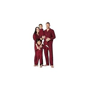 Amazon Essentials Ensembles de Pyjamas de No&euml;l Assortis pour la Famille Femme, Carreau Buffalo Classique, XL