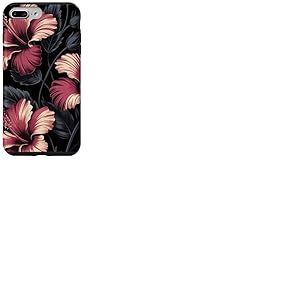 Motif Hibiscus Mignon &eacute;t&eacute; Floral Fleur d'hibiscus Coque pour iPhone 7 Plus/8 Plus