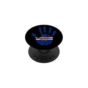 Drapeau Cap-Vert, drapeau du Cap-Vert, drapeau du Cap-Vert. PopSockets PopGrip Adhésif