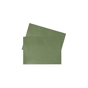 Granhoolm Lot de 50 enveloppes A6 de 10 x 16,5 cm, 120 g/m&sup2;, papier &eacute;pais &agrave; fermeture autocollante, enveloppes pour cartes cadeaux, invitations (12,1 x 16,5 cm, vert sauge)