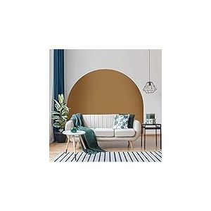 Ambiance Sticker Autocollant Lit T&ecirc;te de Lit Arche Stickers Muraux | Grand Papier Peint Demi Cercle pour D&eacute;coration Salon et Chambre| L115 x H150 cm - Cuivre