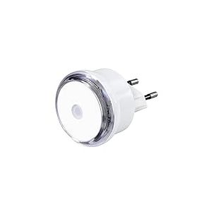 Hama Veilleuse LED Basic (Lampe de nuit LED pour prise de courant, Veilleuse Enfant Prise Electrique, Capteur Crépusculaire, Idéal Chambre Bébé Cuisine Couloir Escalier Salon) Blanc