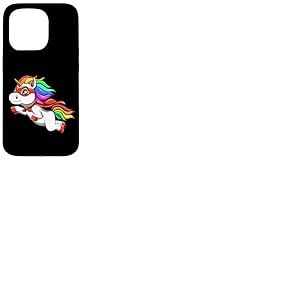 Licorne dr&ocirc;le comme h&eacute;ros pour Un Super-h&eacute;ros Coque pour iPhone 15 Pro