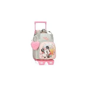 Disney Joumma Minnie Wild Nature Sac à Dos préscolaire avec Chariot Vert 23 x 28 x 10 cm Polyester 6,44 l, Vert, Sac à Dos préscolaire avec Chariot